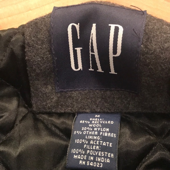 Charcoal Grey Gap Wool Jacket - Picture 3 of 4